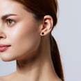 thumbnail image 4 of Pompeii 2 3/4 Ct TW (7mm) Round Black Moissanite Studs 14k Yellow Gold (,), 4 of 4