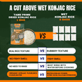 thumbnail image 5 of Dried konjac rice 12 oz, Keto Friendly,Low GI,80% less calories than white rice., 5 of 6