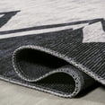 thumbnail image 5 of JONATHAN Y WASHABLE 8 x 10 Area Rug, Siksak Chevron Border - Ivory/Navy, WSH124A-8, 5 of 9