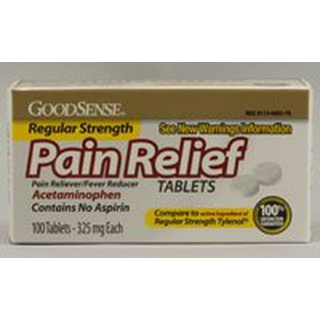 Good Sense Regular Strength Pain Relief Acetaminophen - 325 Mg - 100