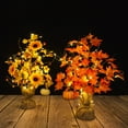thumbnail image 5 of Fall Thanksgiving Maple Leaf Lamp Branches Tabletop Tree Decoration Decor LED Lighted Autumn Leaves Tree,17.7", 5 of 6