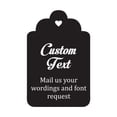 thumbnail image 1 of 100 PCS Custom Made Hang Tags Personalized Wedding Favor Thank You Gift Tags, 1 of 1