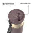 thumbnail image 5 of Contigo SnapSeal 24 oz Leakproof Stainless Steel Water Bottle with Carrying Strap and Reusable Straw, 5 of 10