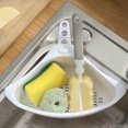 thumbnail image 4 of Basket Kitchen Triangular Drain Basket Stable Easy Draining Corner Sink Strainer Basket for Kitchen, 4 of 4