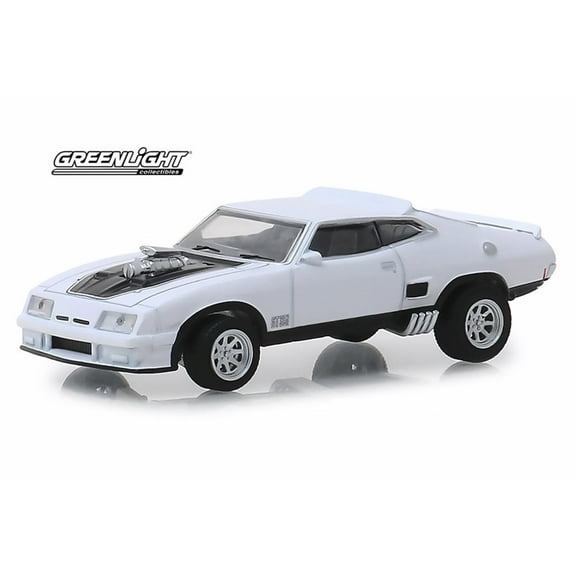 1973 Ford Falcon XB Custom Hard Top, Polar White with Black Stripes - Greenlight 30042/48 - 1/64 scale Diecast Model Toy Car