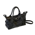 thumbnail image 1 of Bolso de hombro de ante para mujer, moderno y casual, tipo bandolera, ideal para viajes y desplazamientos. Negro, 1 of 9