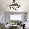 thumbnail image 2 of Cusp Barn 42" LED Retractable 3-Blade Ceiling Fan with Remote Control and Light Kit Included, 2 of 8
