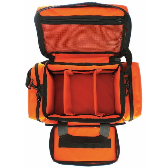 Medsource Attack Bag, Polyester, 14 in L, 11 in W, Orange MS-B3402