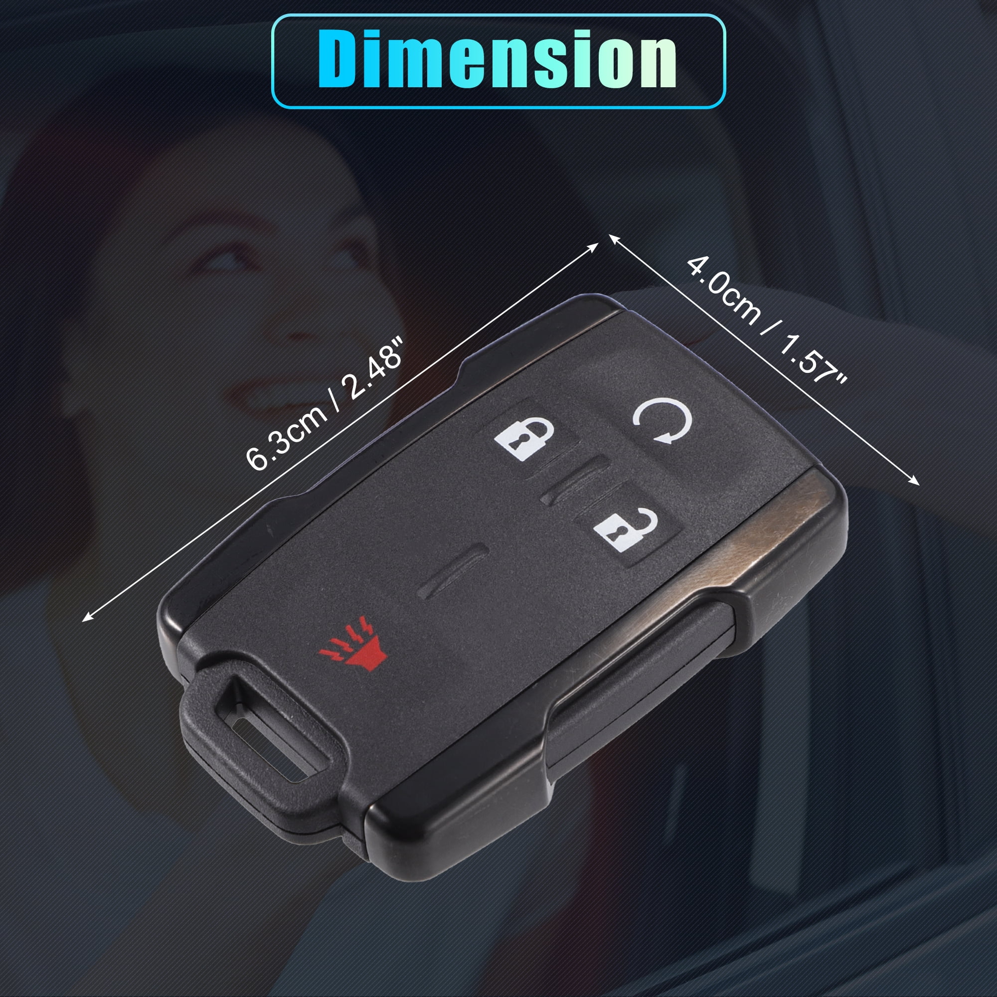 Unique Bargains 1 Set M3N32337100 315Mhz OBD2 Key Programmer Tool with Keyless Entry Remote Key Fob for GMC Canyon 15-21
