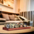 thumbnail image 3 of Coin Display Rack Coin Collecting Rack Wooden Coin Collecting Rack for Desk, 3 of 5