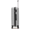 thumbnail image 6 of TUCCI ITALY Marvello 3-Piece Unisex Adult Hardside Spinner Luggage Set 20/24/28" - Silver, 6 of 8