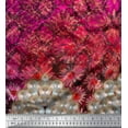 thumbnail image 3 of Soimoi Crepe Silk Fabric Check & Floral Panel Print Fabric by The Yard 42 Inch Wide, 3 of 3