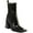 Black/Eggshell, variant on Circus by Sam Edelman Womens Lauren Patent Square Toe Chelsea Boots