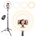 thumbnail image 1 of Anillo de luz para selfies, tamaño uBeesize, 12 pulgadas, con soporte para trípode de 62 pulgadas y control remoto, 1 of 6