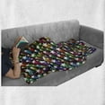thumbnail image 5 of Colorful Soft Flannel Fleece Throw Blanket, Colorful Stars Pattern Celebration Theme Disco and Nightclubs Jolly Fun, Cozy Plush for Indoor and Outdoor Use, 50" x 70", Multicolor, by Ambesonne, 5 of 5