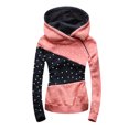 thumbnail image 1 of Ruimatai Sweat à Capuche Décontracté pour Femmes Manches Longues Contrastées, 1 of 2