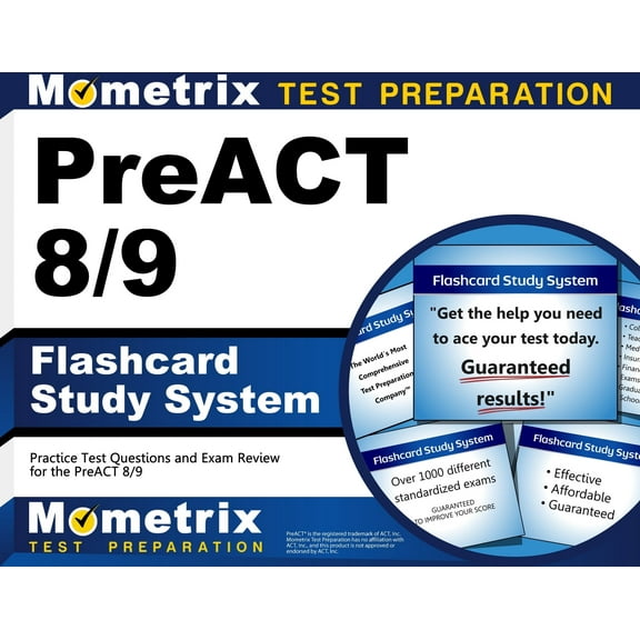 PreACT 8/9 Flashcard Study System: Practice Test Questions and Exam Review for the PreACT 8/9