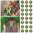 thumbnail image 4 of Hml Unique Last Name Year Round Front Door Wreath With Bow Welcome Sign Garland Creative 26 Letter Farmhouse Wreath For Front Door SummerAll Seasons Outside Hanger Decor Gift (A Z), 4 of 4
