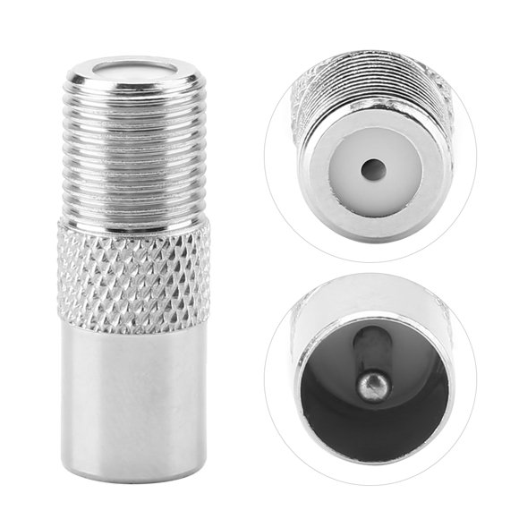 Coaxial Connector, Multifunctional F Female To PAL Male Adapter Stable Connection Fast Assembly For Satellite TV For Antennas