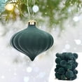 thumbnail image 5 of Christmas Ornaments, Shatterproof Christmas Balls, 35 Pieces Velvet Flocada Hanging Decorations for Christmas Tree, Classic Assorted Sizes, Durable Plastic Material, Holiday Party Home Décor, 5 of 7