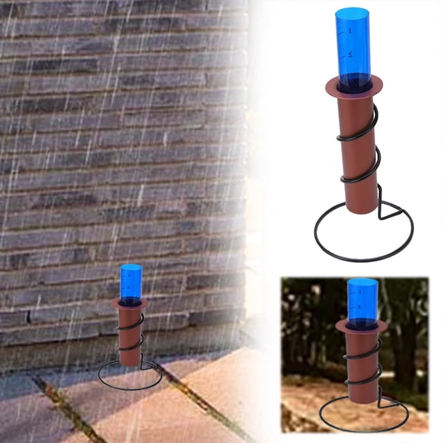 Outdoor Spiral Rain Gauge Bracket Rain Gauge Rainwater Collector Measuring Cylinder Gauge Double Table Saw Measuring Gauge Table Saw Insert Plate Band Saws for Woodworking 9 String Line Leveling