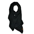 thumbnail image 2 of C.C Women's Boucle Knit Bias Cut Whipstitched Edged Long Scarf Wrap, Black, 2 of 4