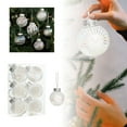 thumbnail image 3 of 6PCS Large Christmas Ornaments - 60mm White Shatterproof Hanging Balls for Xmas Tree, Holiday & Festive Decorations, 3 of 7