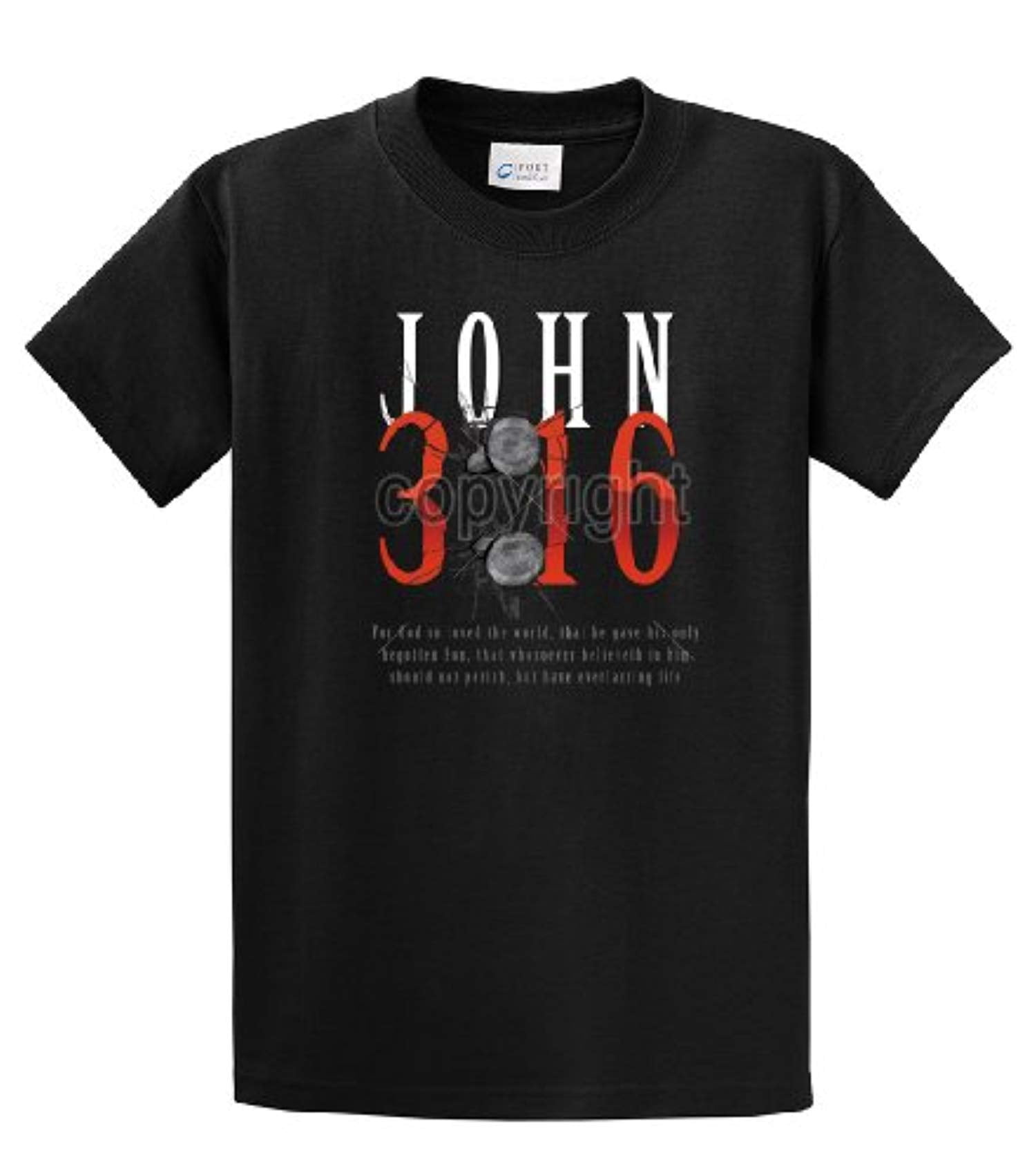 Christian John 3:16 with Nails For God So Loved the World Jesus Men's Short - Bild 7 von 71