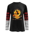 thumbnail image 4 of PENGXIANG Mode Femmes Haut Manches Longues Col Décontracté Top Manches Longues T-Shirt, 4 of 4