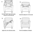 thumbnail image 6 of Stretch Mid Century Modern Armchair Slipcover 1-Piece Jacquard Accent Chair Covers with Arms Soft Waterproof Chair Slipcovers for Living Room Furniture Protector Office Reception Reading, 6 of 7