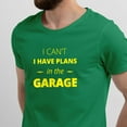 thumbnail image 2 of Greenyef Graphics I Cant I Have Plans In The Garage Men's T-Shirt (Antique Irish & Yellow, Large), 2 of 6