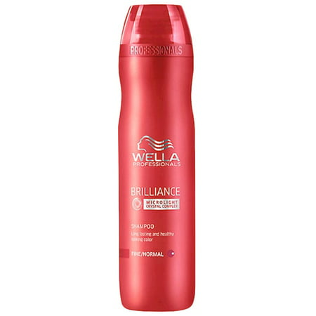 Wella Brilliance Microlight Crystal Complex Shampoo for Fine to Normal Hair 50ml (1.7 (The Best Shampoo For Fine Hair)