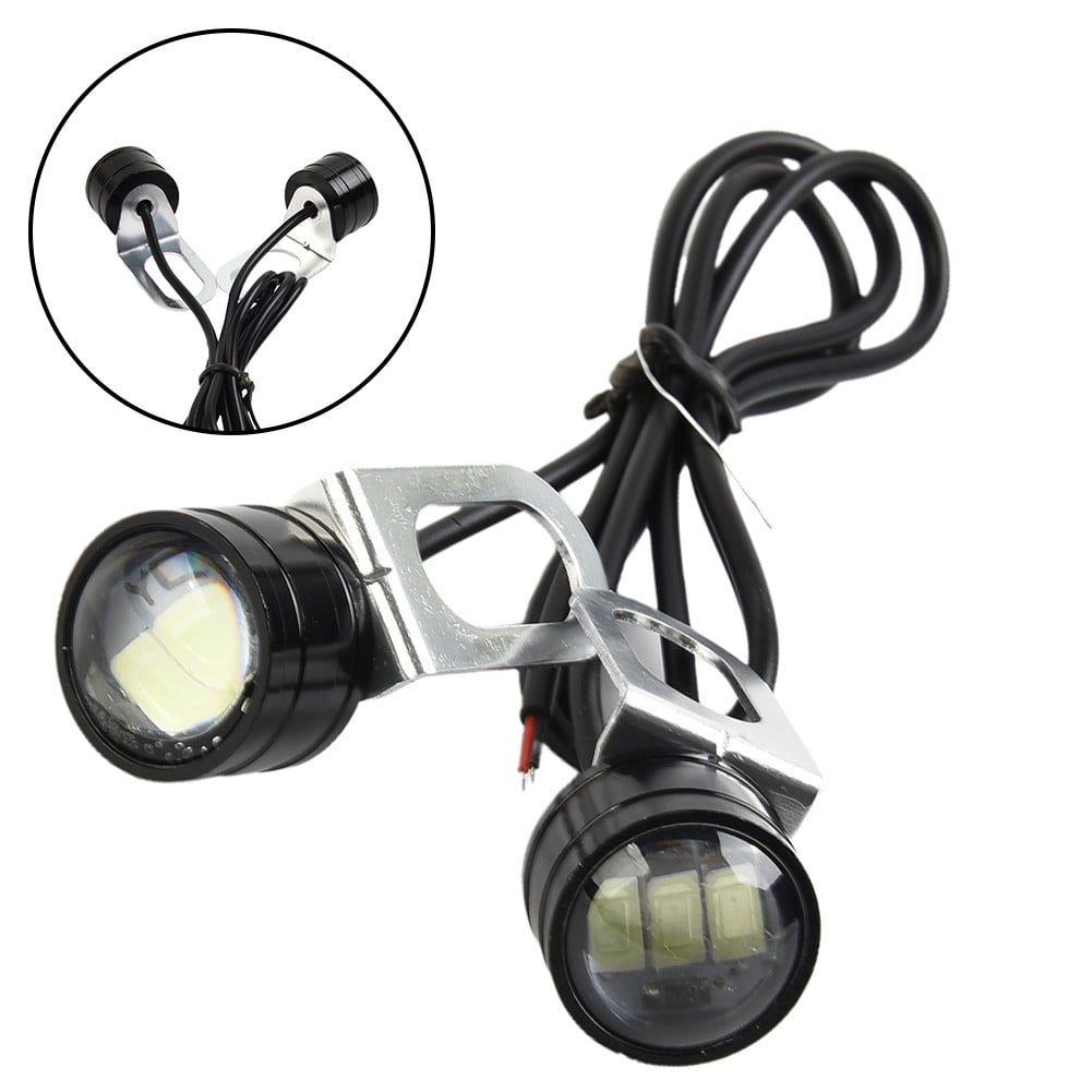 2Pcs LED Motorcycle Super Bright Driving Light Eagle Eye Reverse Backup Fog  Lamp