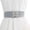 Silver, variant on Wide Waist Elasticated Woman Belt Silver One Size