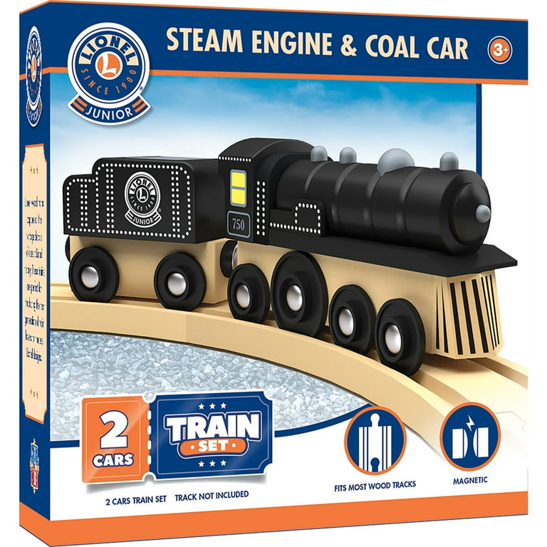 MasterPieces Lionel Junior Original 2 Car Wooden Steam Engine Train Set for Adults Walmart