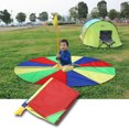 thumbnail image 3 of Juegos de Aire Libre Juguete de paracaídas de paraguas de arco iris al aire libre de desarrollo deportivo para niños de 2 m, 3 of 8