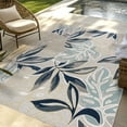 thumbnail image 5 of Gertmenian Tara Tally Coastal Floral Blue Outdoor Area Rug, 6x9, 5 of 8