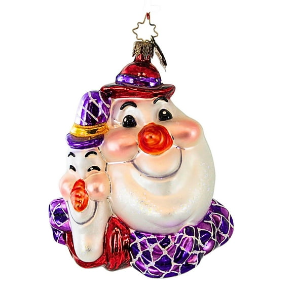 Christopher Radko Company 5.00In Frosted N' Hardy, Glass, Ornament Snowman Costello 1011670