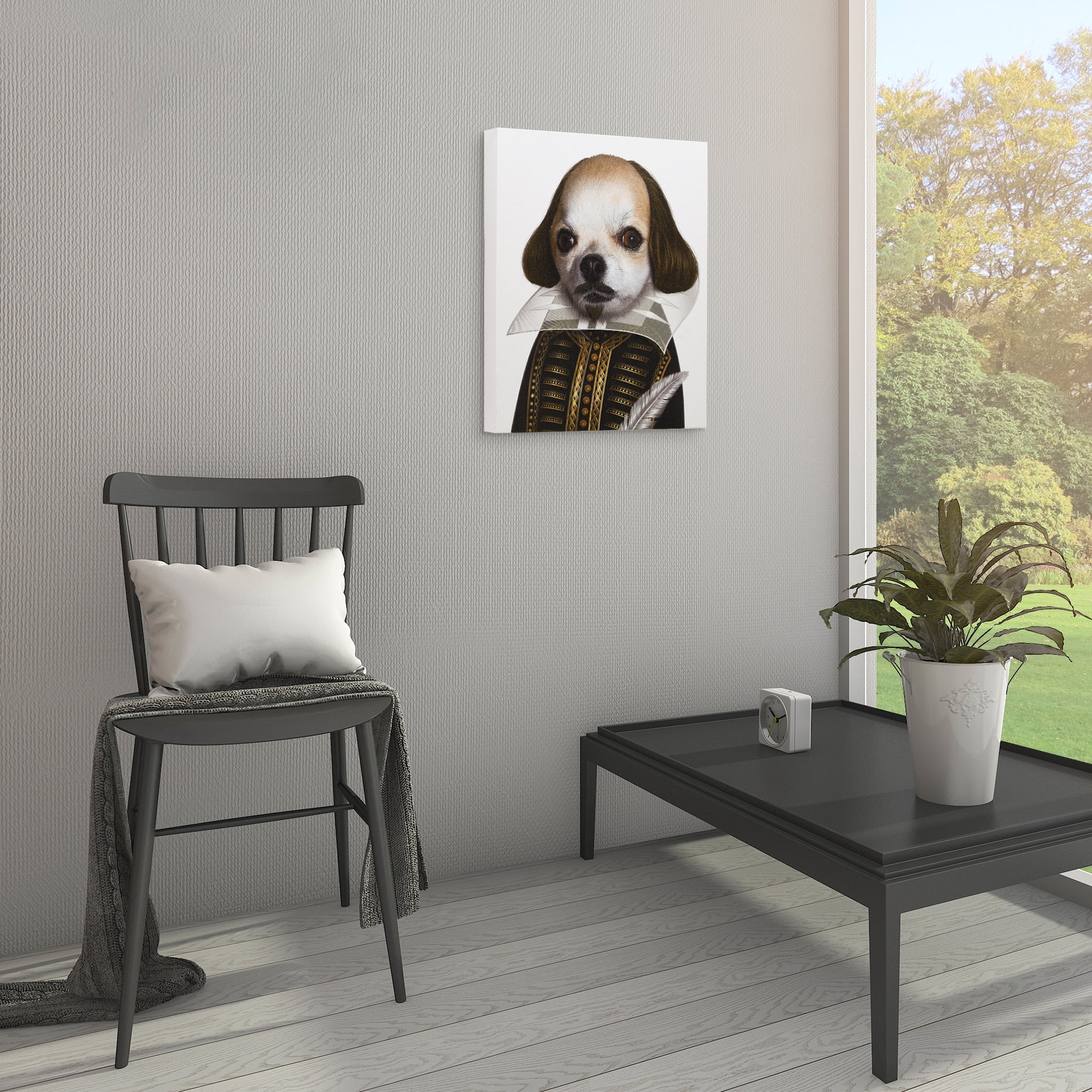 Empire Art Direct Pets Rock Shakespeare Graphic Art on Wrapped Canvas Dog Wall Art