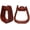 Dark Tan, variant on Horse Saddle Stirrups Horse Western 5" Wide Saddle Floral Tooled Tan Leather Covered Stirrups 51173NT