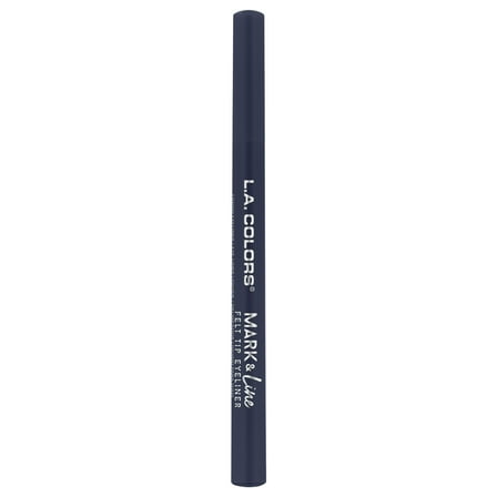 L.A. COLORS Mark & Line Felt Tip Eyeliner, Navy, 0.037 fl oz
