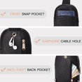 thumbnail image 5 of Small Sling Bag for Women Leather Crossbody Fanny Packs Chest Bag for Women, 5 of 7
