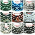 thumbnail image 5 of U8MO 1 Strand Round 4mm 6mm 8mm 10mm 12mm Natural Stone Rock Gemstone Beads Lot-Aqua Red Crystal-8mm (44~45pcs), 5 of 9