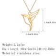 thumbnail image 3 of Qiamni Brid luxury Pendant women Stainless Steel necklace, 3 of 4
