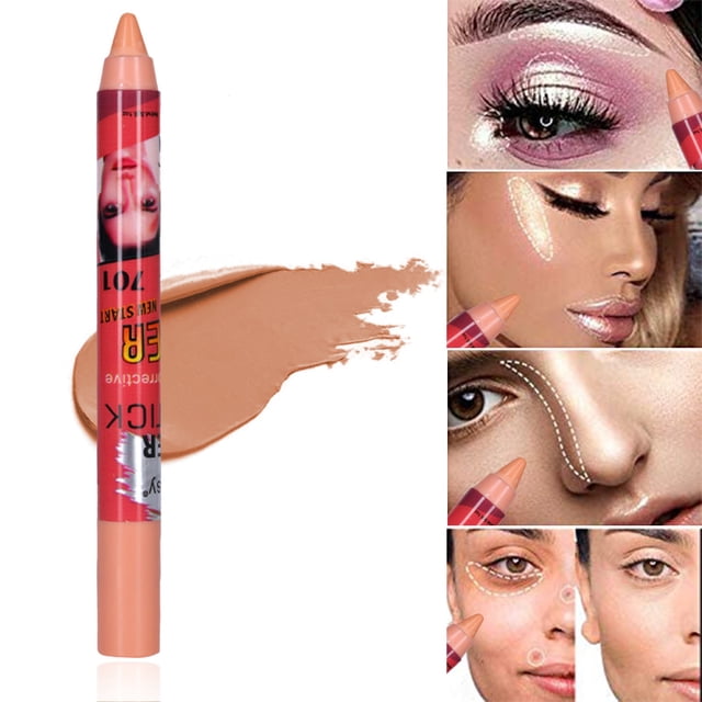 Yttmshdga Clearance! Concealer Concealer Pen Invisible Cover Acne Marks Pore Concealer Highlight Shadow Under Eye Correction Fluid To Help Cover Dark Circles And Blemishes