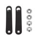 thumbnail image 4 of 2pcs cinturón de hebilla de fuelle de acordeón de cuero de doble capa universal (negro), 4 of 7
