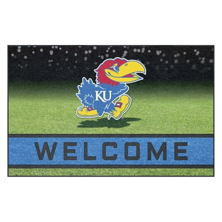 Kansas Jayhawks Mat - NCAA University of Kansas Jayhawks Heavy Duty Crumb Rubber Door Mat