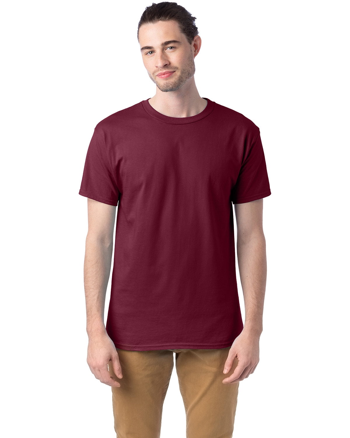 Jerzees Men’s Five Point Left Chest Pocket T-Shirt – 50% Cotton 50% Polyester, Seamless Body, Double-Needle Stitching, Wide Print Area, Sizes S-5XL