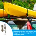 thumbnail image 4 of Uxcell Adjustable Rope Hanger, Ratchet Grow Light Hangers Reflective Reinforced Internal Gear Ratchet Coffee 1/8" x 13, 4 of 6