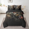 thumbnail image 2 of Manfei American Eagle 7-Piece Twin Bedding Sets,American Flag Camo Bedding Comforter Set,Modern Military Themed Sheet Sets For Boys Teens,Luxury Bedroom Decor Reversible, 2 of 8